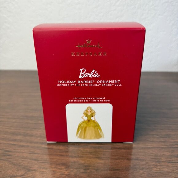 Hallmark Keepsake 2020 Holiday Barbie Ornament Christmas Blonde OPEN IN BOX - Picture 1 of 5